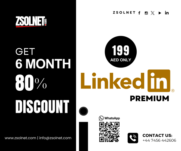 6 Month LinkedIn Premium Subscription with 80% Discount